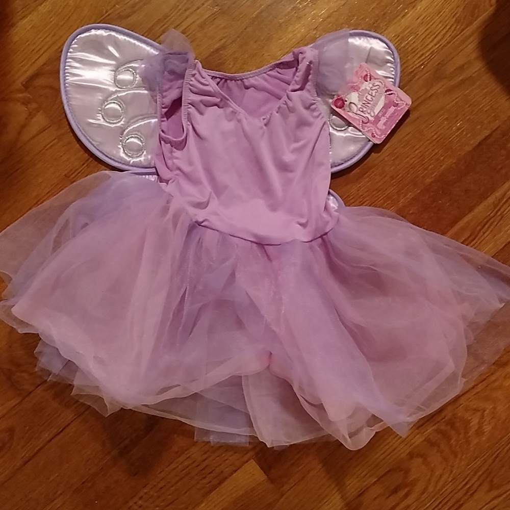 NWT! Purple Fairy Princess with removable wings, S